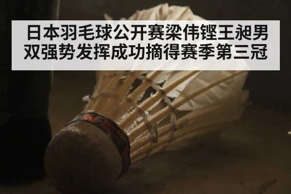 日本羽毛球公开赛梁伟铿王昶男双强势发挥成功摘得赛季第三冠